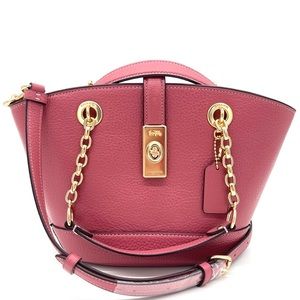 Coach Leather Lane Bucket Crossbody Bag